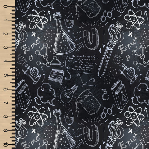 Science Doodles Cotton Spandex