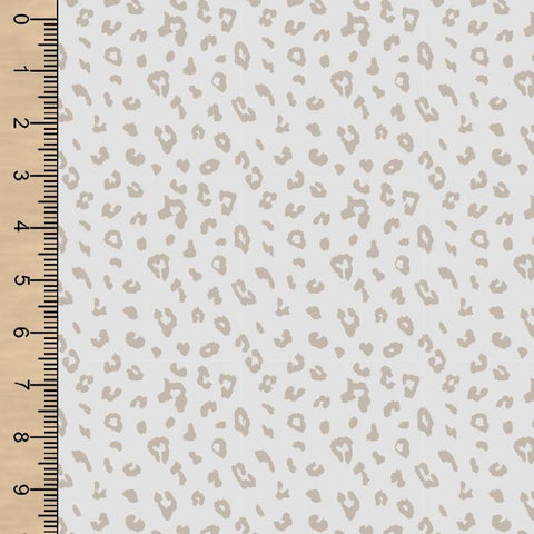 Muted Leopard SS Cotton Spandex