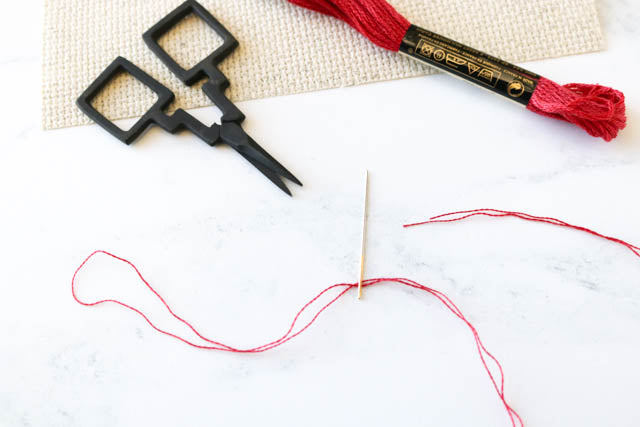 How to use the loop method to start cross stitch or embroidery without a knot