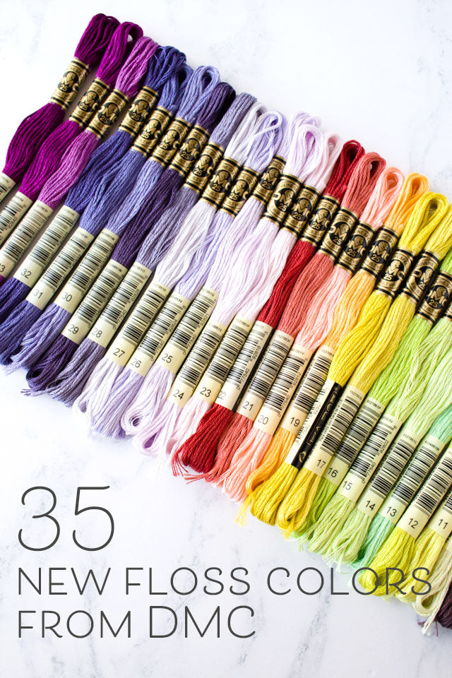 35 new embroidery floss colors from DMC