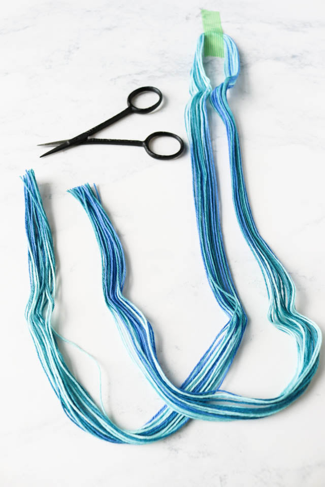 How to braid sashiko thread to keep it from tangling