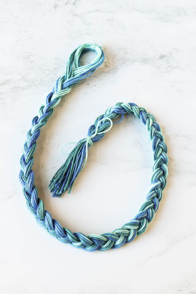 How to braid sashiko thread to keep it from tangling