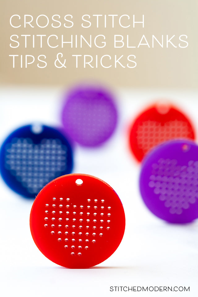 Tips for cross stitching on wood and acrylic pendant blanks
