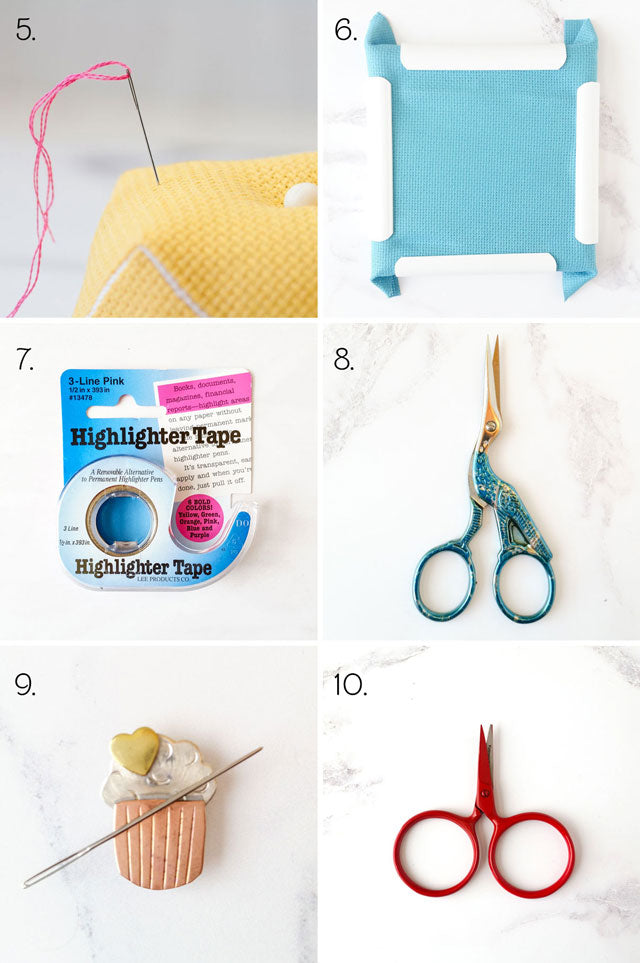 Top tools and notions for cross stitch and embroidery