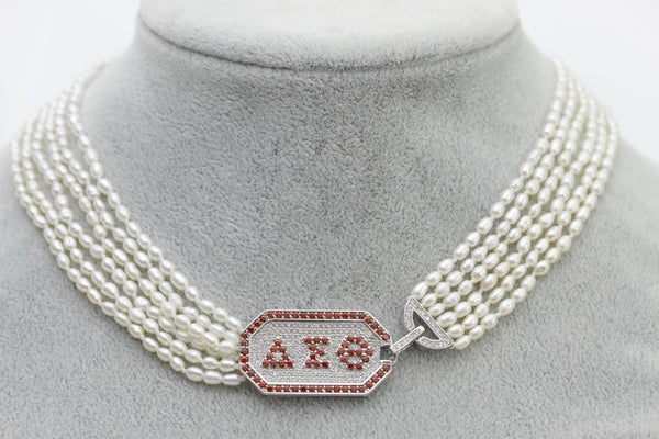 Delta Sigma Theta Pearl Necklace