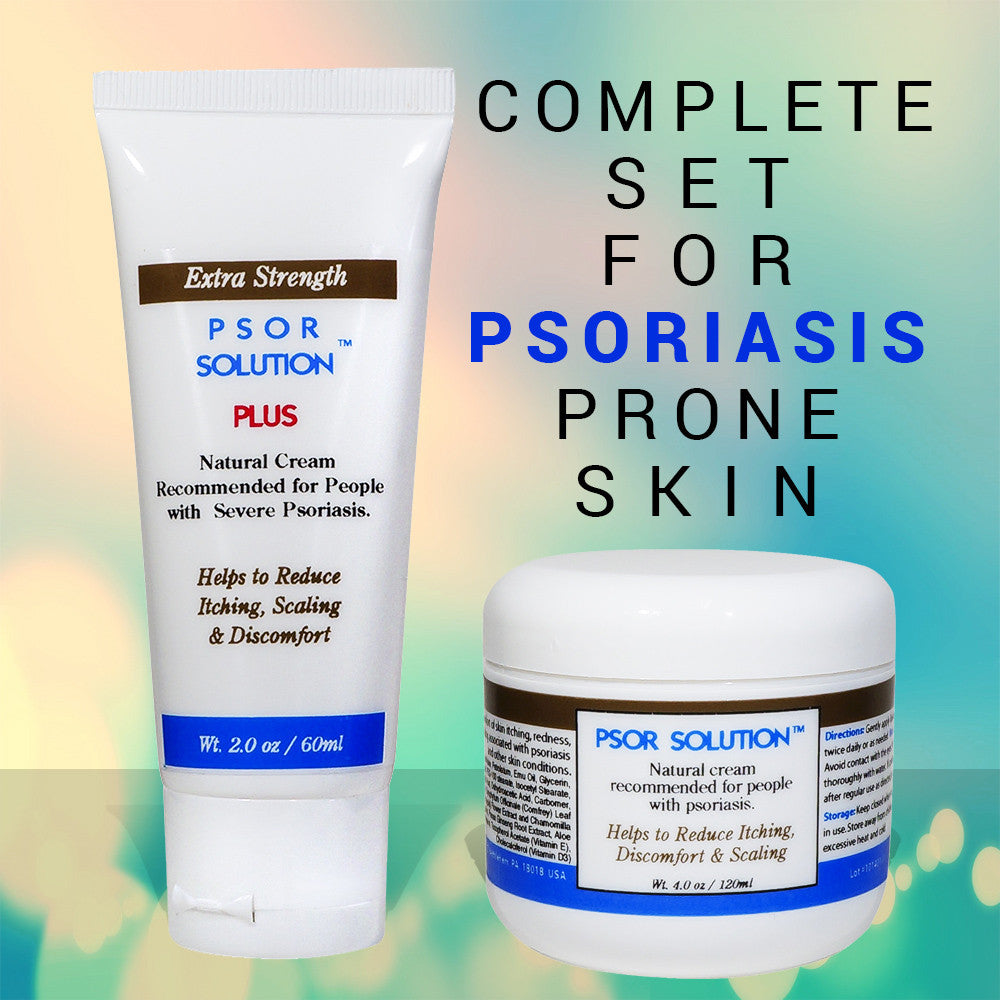 Psor Solution Psoriasis Relief Set Calming Cream Skin Soothing Lotion