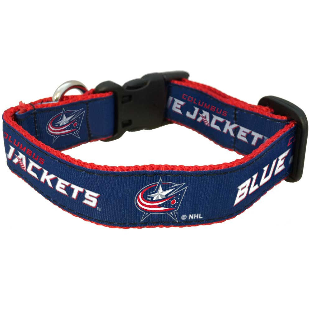 columbus blue jackets dog collar