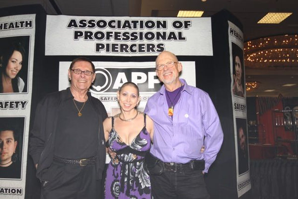 Fakir Musafar, Elayne Angel, and Jim Ward at APP