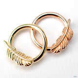 Feather Seam Ring in Gold from BVLA