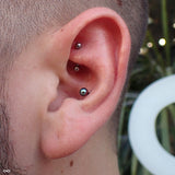 Rook piercing by Zach