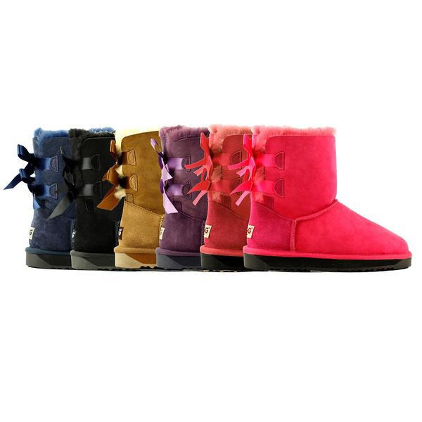 red bailey bow ugg boots