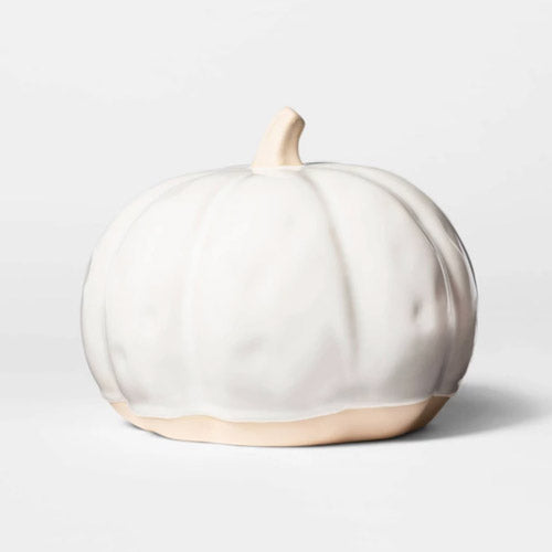 Ceramic white pumpkin target