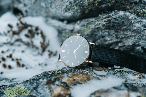 BERG watches ulriken salmon leather watch strap