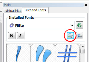 Loading True Type fonts for use in Make the Cut software