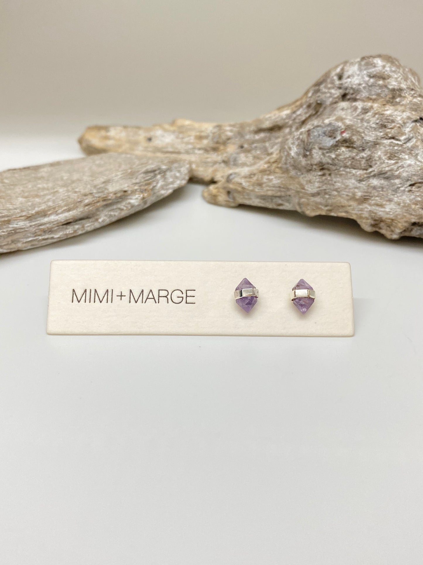 Boucles Améthyste Argent 925 Fait main à Vancouver Mimi Marge Améthyste