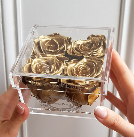 gold roses