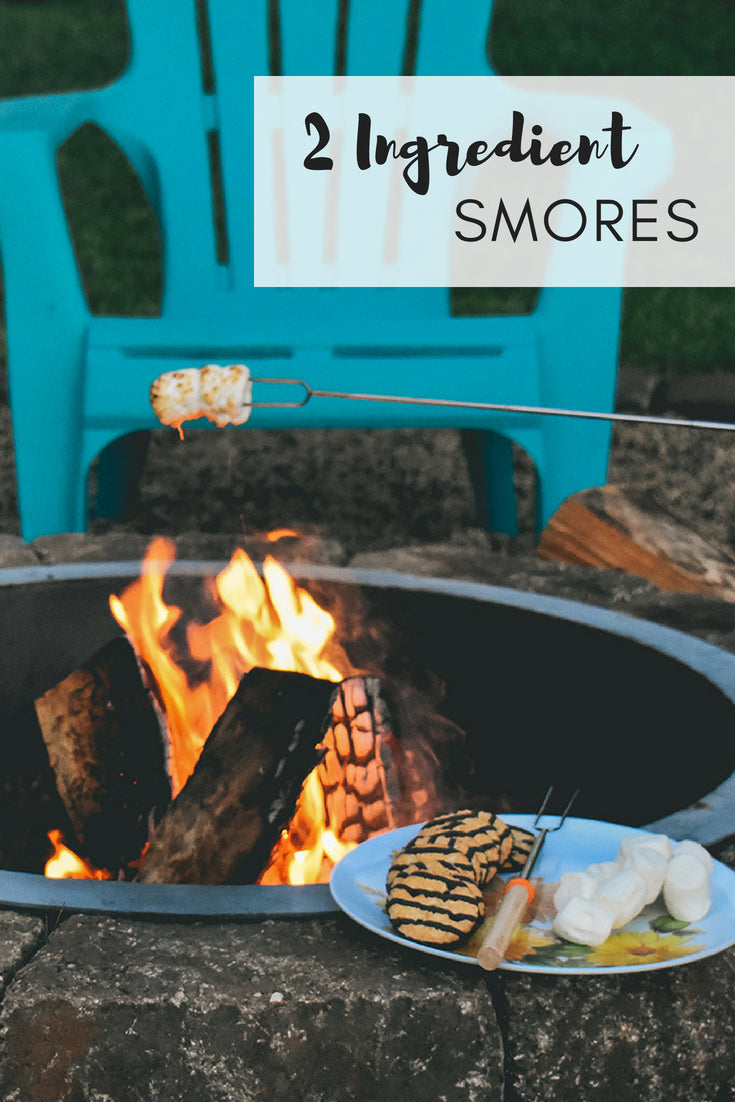 Easy camping recipe - 2 Ingredient Smores - Our favorite way to make smores while camping.