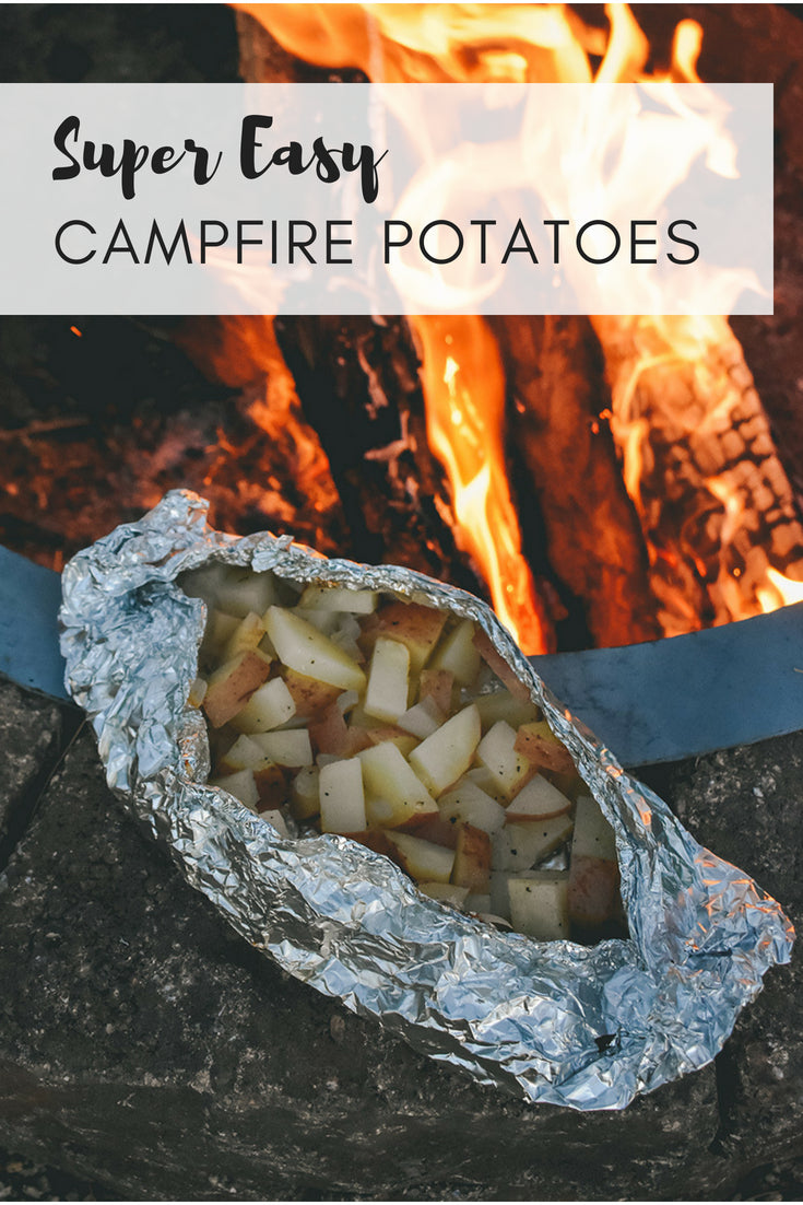 Our go to camping recipe - Super Easy Campfire Potatoes - so yum and goes with everything!