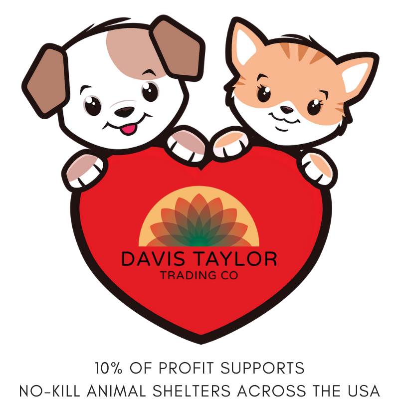 Davis Taylor Trading Co is proud to support rescue animals and no-kill animal shelters across the USA. Learn more about the shelters we have been able to donate to thanks to our customer support.