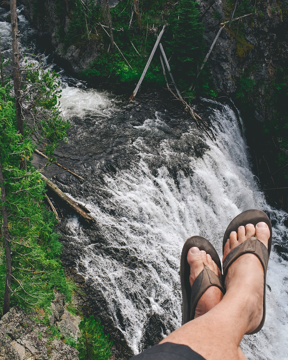 Always take a pair of flip flops camping. They come in handy for showers and when nature calls in the middle of the night. Or if you are like us you wear them anytime even while doing a little exploring!