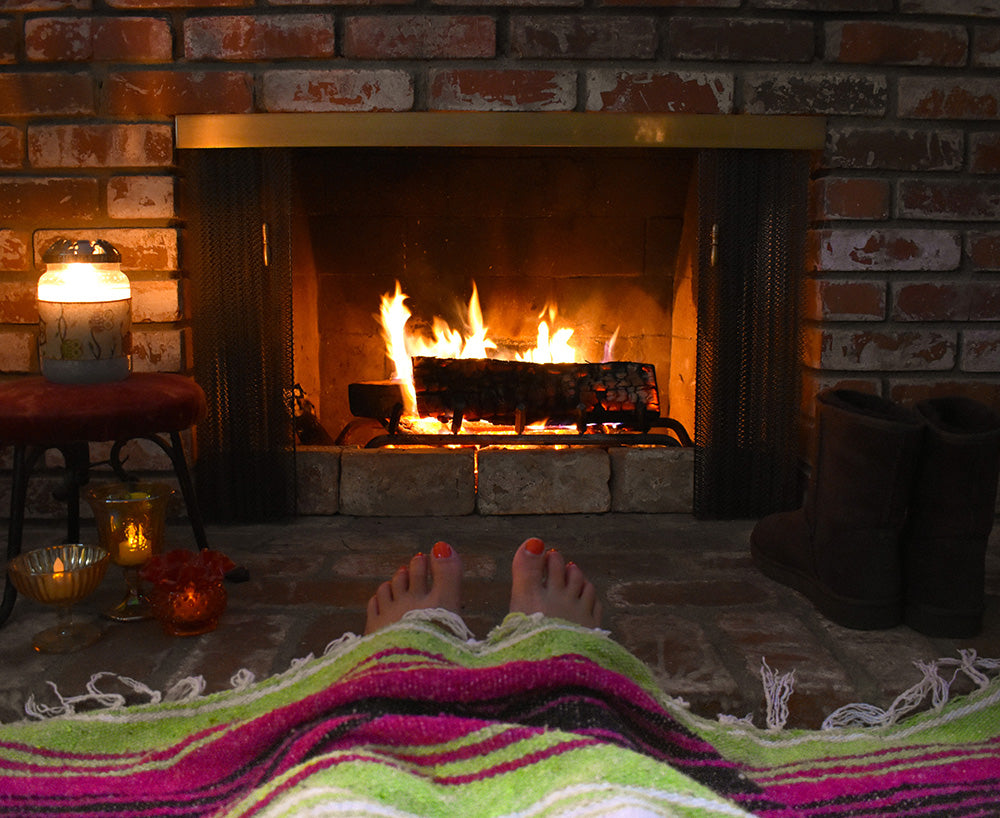 Stay warm and toasty beside the fire with a Bohemian Fiesta Blanket from Davis Taylor Trading Co.