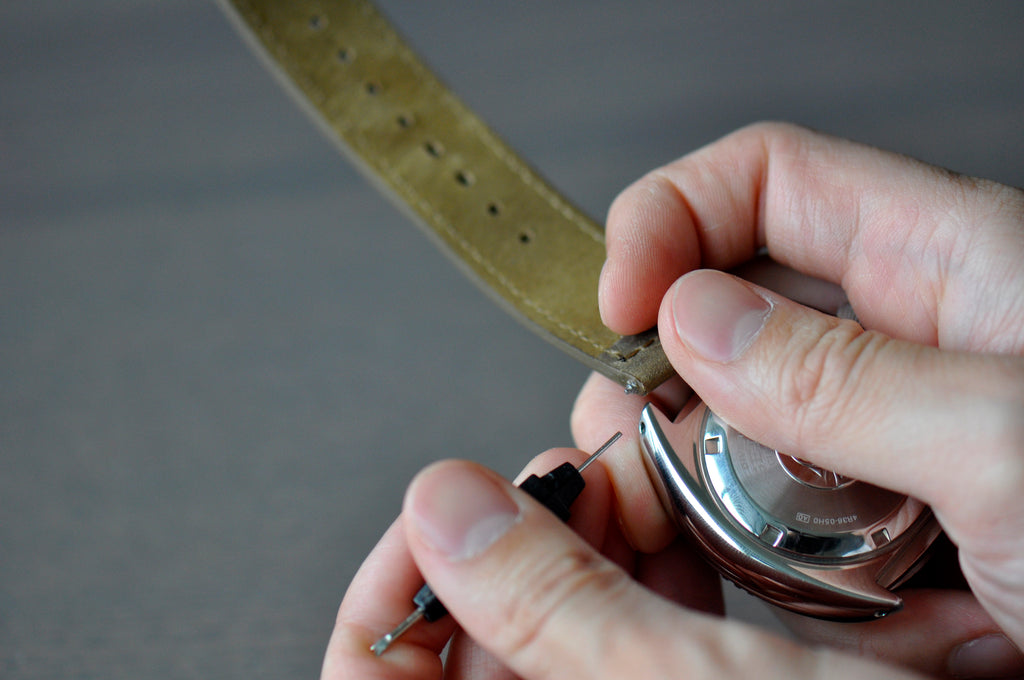 Removing the strap off the watch