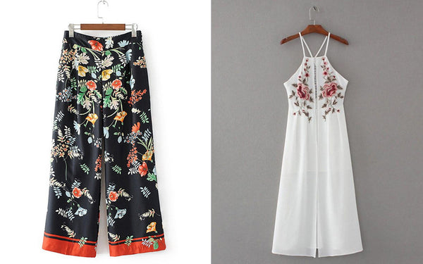 Floral summer clothing