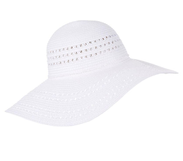 floppy white hat