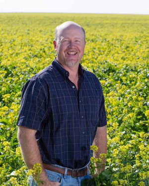 Brad Bailie is a farmer who applies technology to organic agriculture.