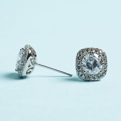 sterling cubic zirconia stud earrings