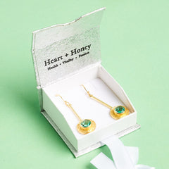 Peacock earrings