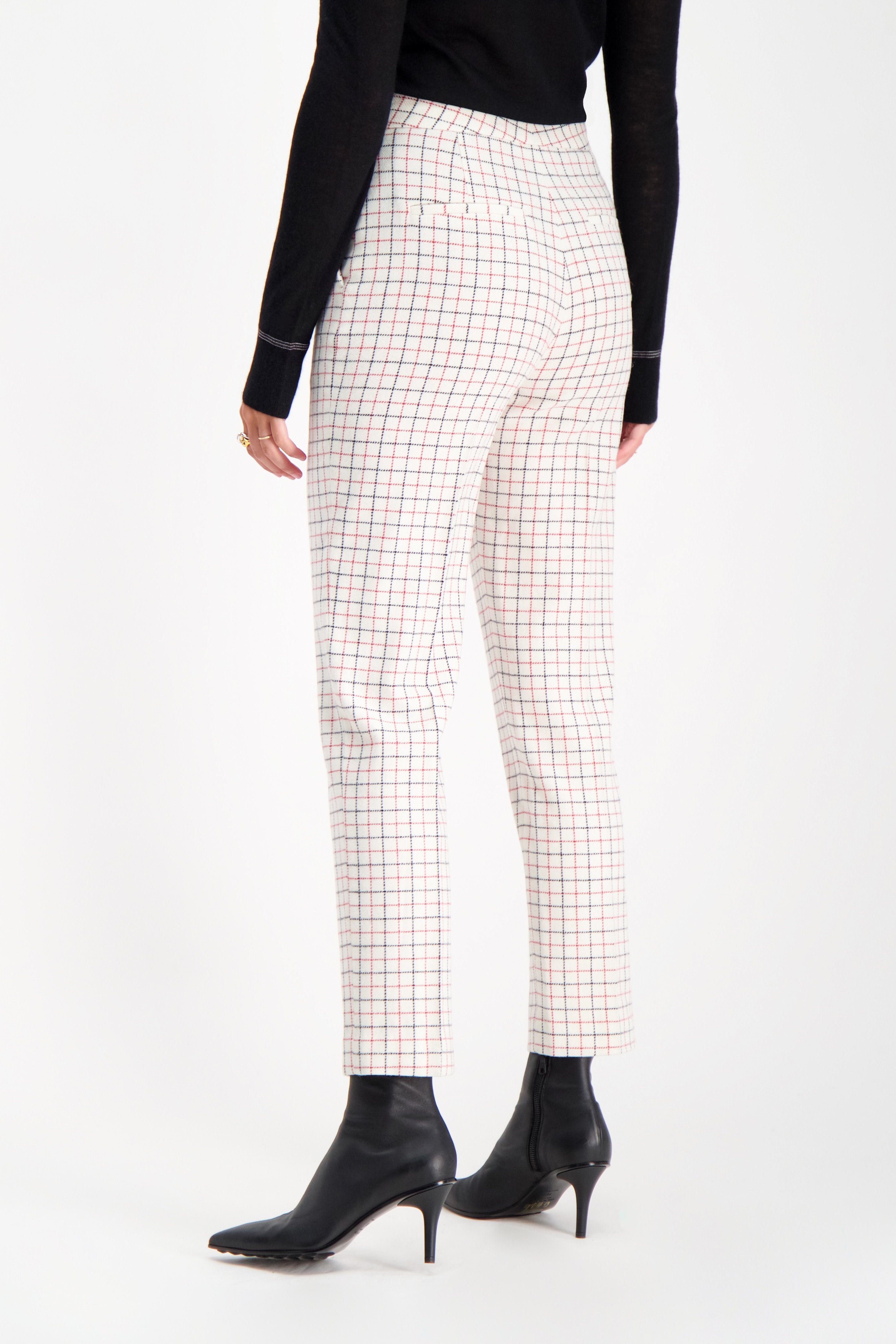Back Crop Image Of Model Wearing Rag & Bone Women's Poppy High Waisted Pant