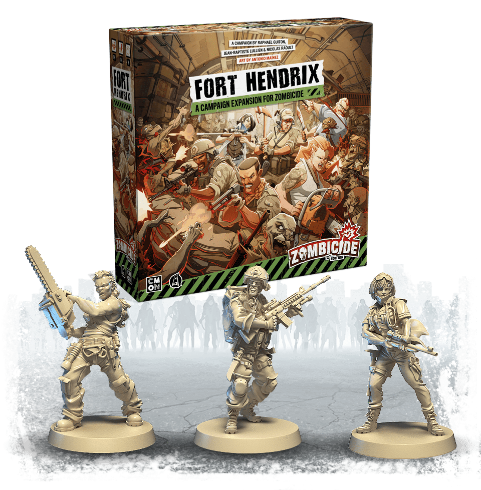 Zombicide Second Edition: Fort Hendrix Expansion Kickstarter Board Game