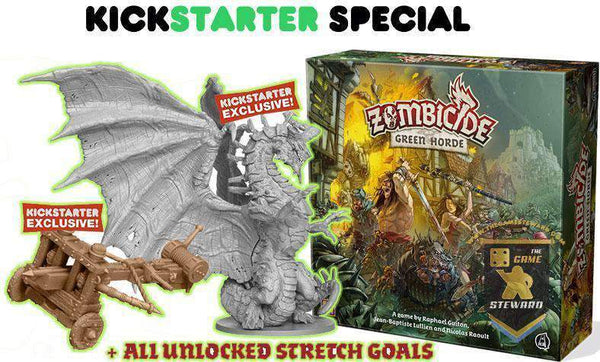 Zombicide Green Horde-Kickstarter exclusive survivor-Sir Noir 