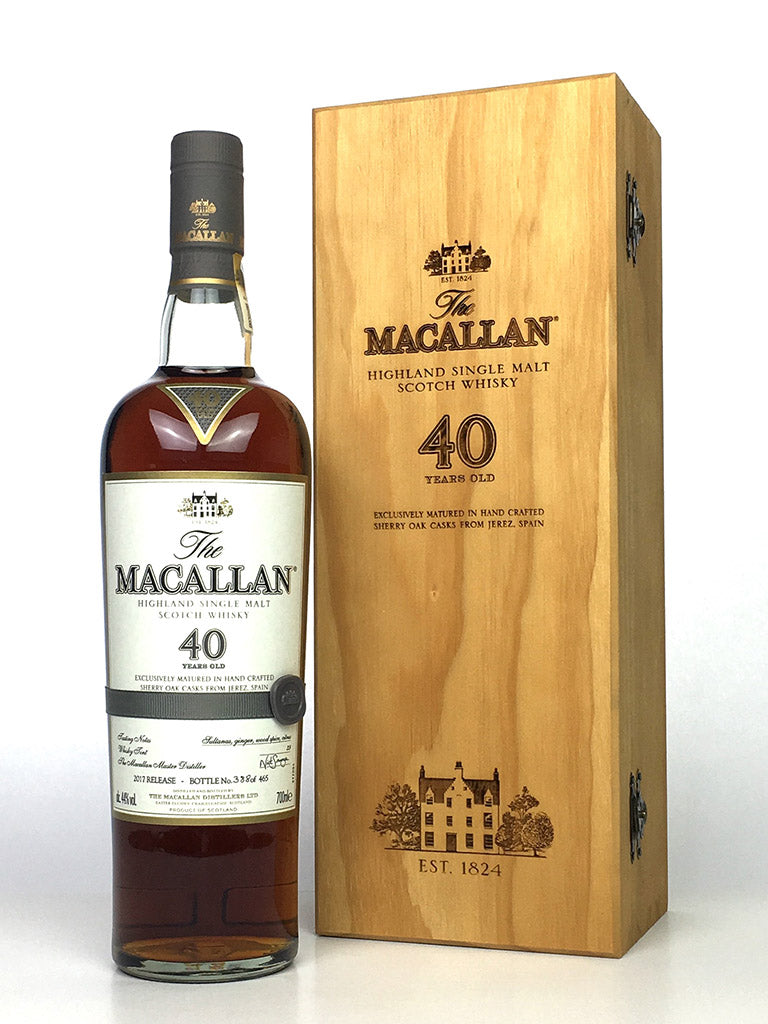 Macallan 40 Year Old Sherry Oak 2017 Release The Whisky Source