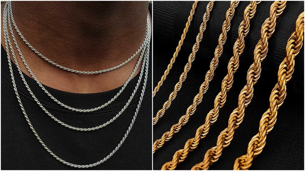 Most popular rope chain necklaces for men