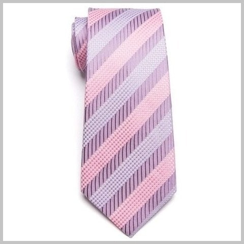 Pastel Lilac Striped Tie