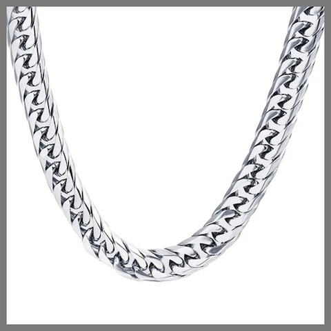 Stainless steel link chain necklace