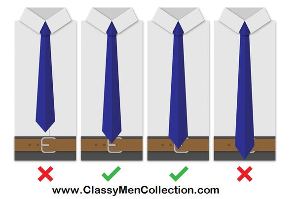 Optimal length for your tie