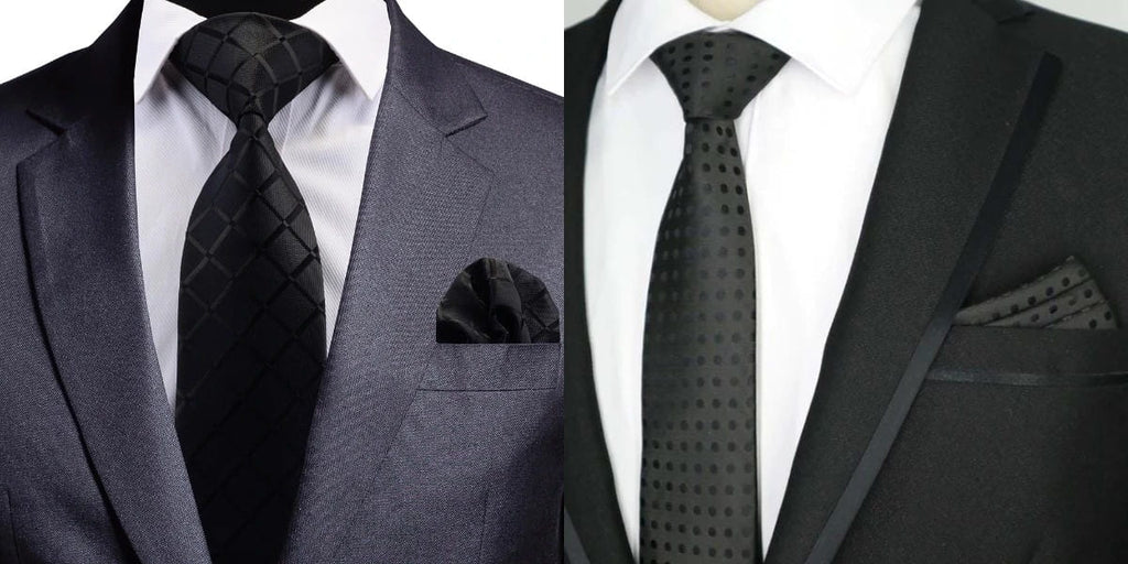 Black wedding ties for men