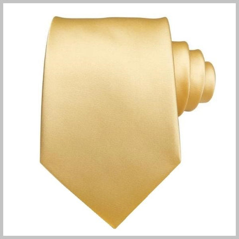 Fine gold silk wedding tie