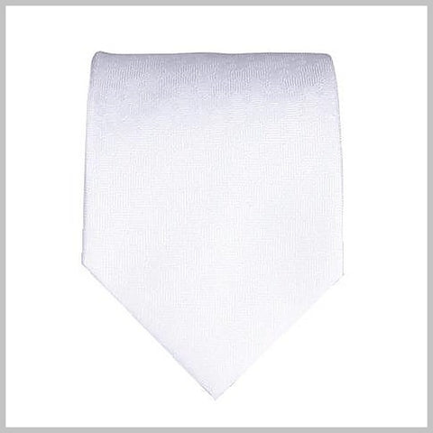 Silver fine silk tie with a light pattern