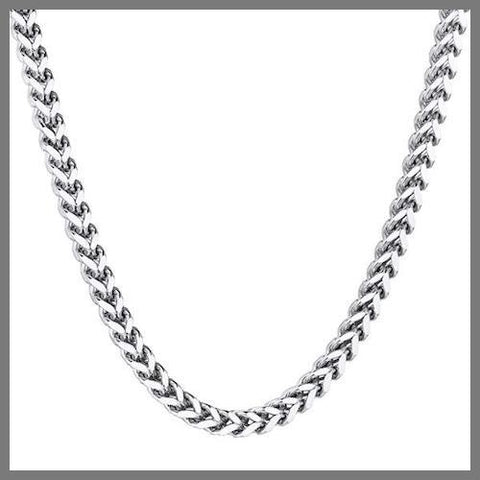 Silver franco chain necklace