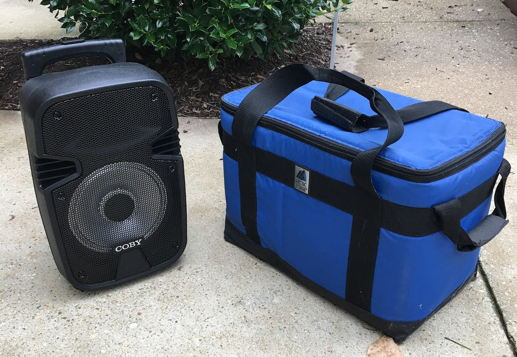 coby tailgate speaker with subwoofer