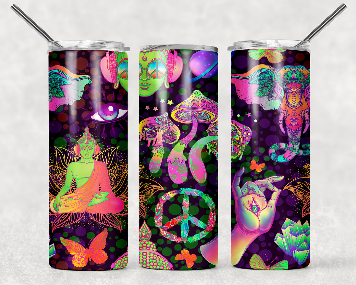 Hippie Wrap For Sublimation Tumbler194 Vinyl Fun