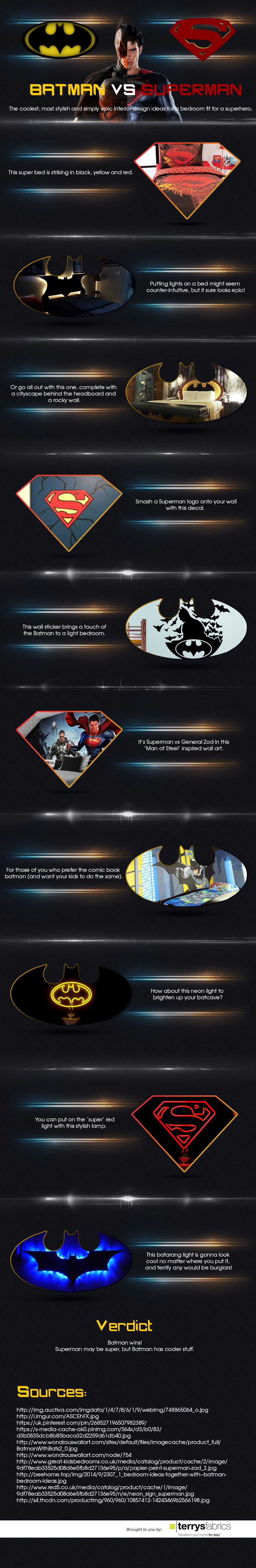 Batman vs Superman Infographic