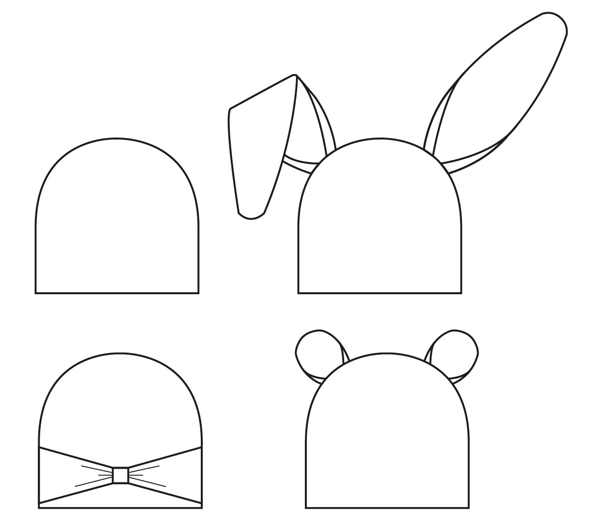 Sigge & Siri beanie - printed (English)