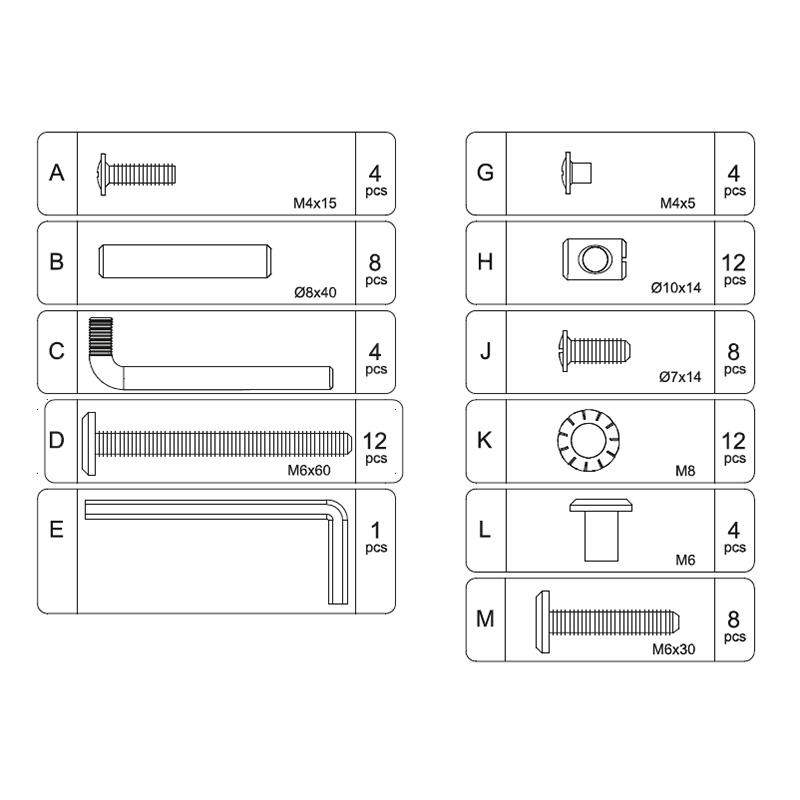 Rhea Crib Hardware Oeuf