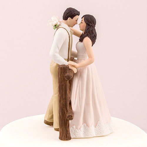 Rustic Bride And Groom Wedding Cake Topper Ever After Brides