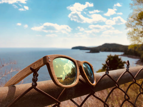 Lake Superior View with Lifted Optics Sunglasses
